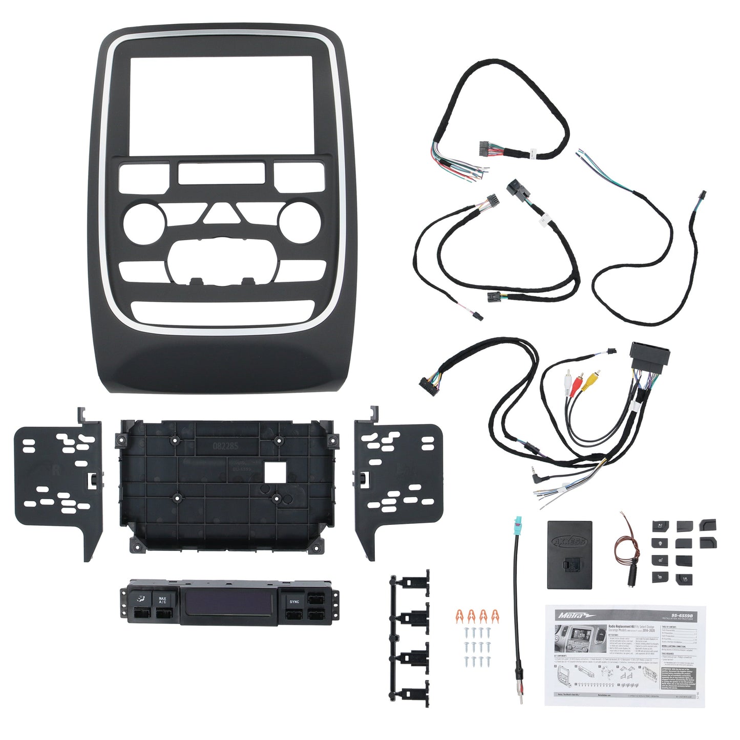 Metra 95-6559B TurboTactile Double-DIN Dash Kit for Dodge Durango 2014-2020 with factory 4-inch screen