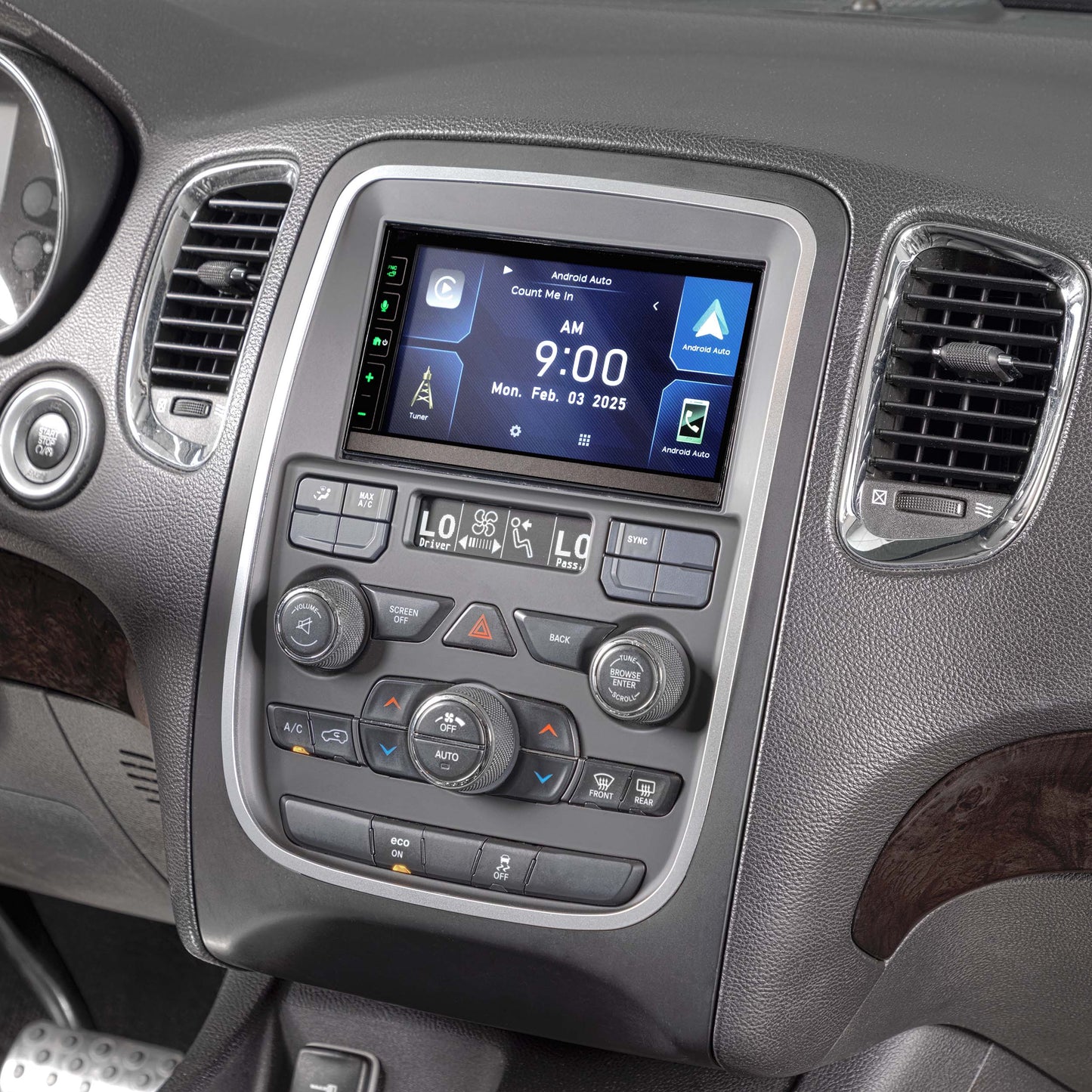 Metra 95-6559B TurboTactile Double-DIN Dash Kit for Dodge Durango 2014-2020 with factory 4-inch screen