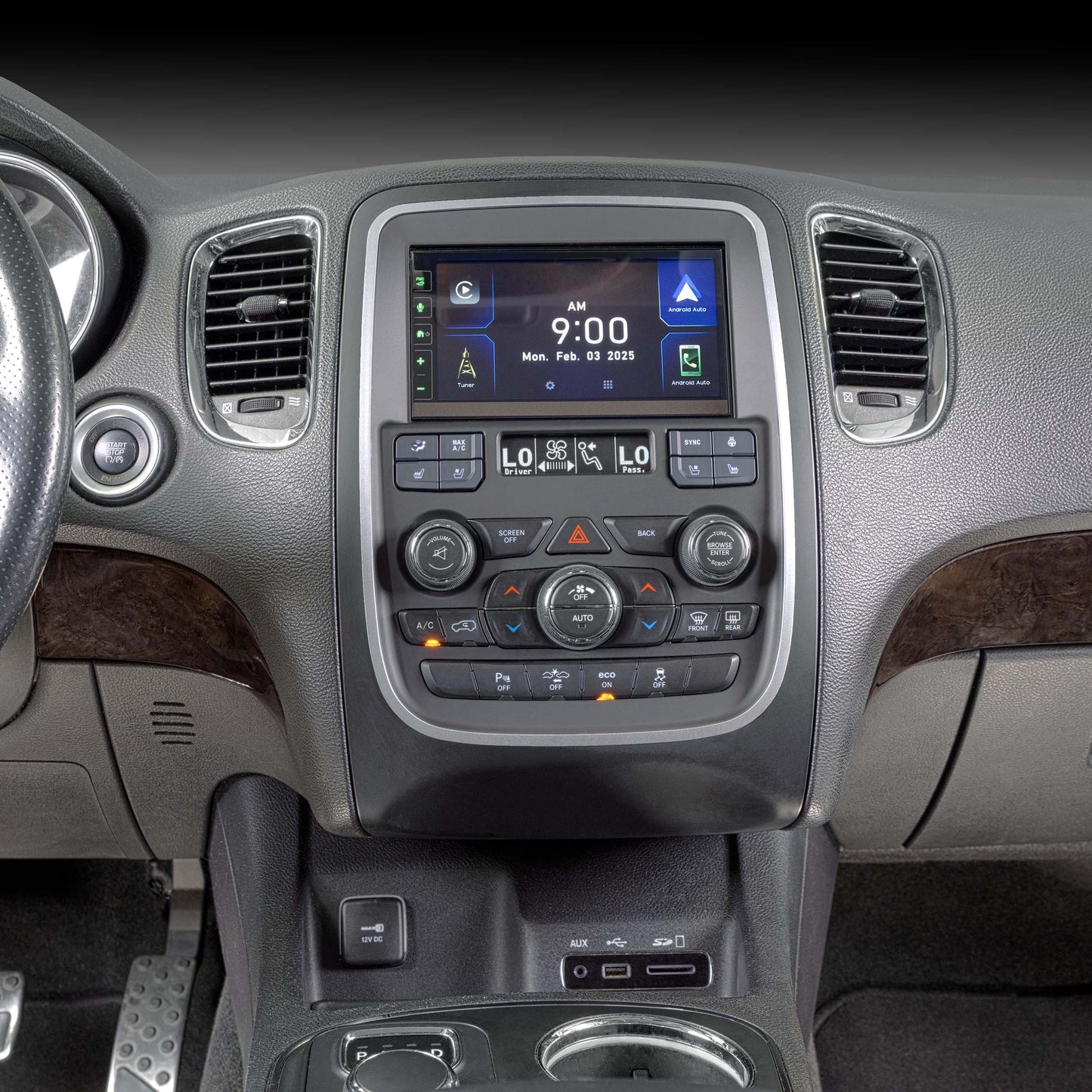 Metra 95-6560B TurboTactile Double-DIN Dash Kit for Dodge Durango 2014-2020 with factory 8-inch screen