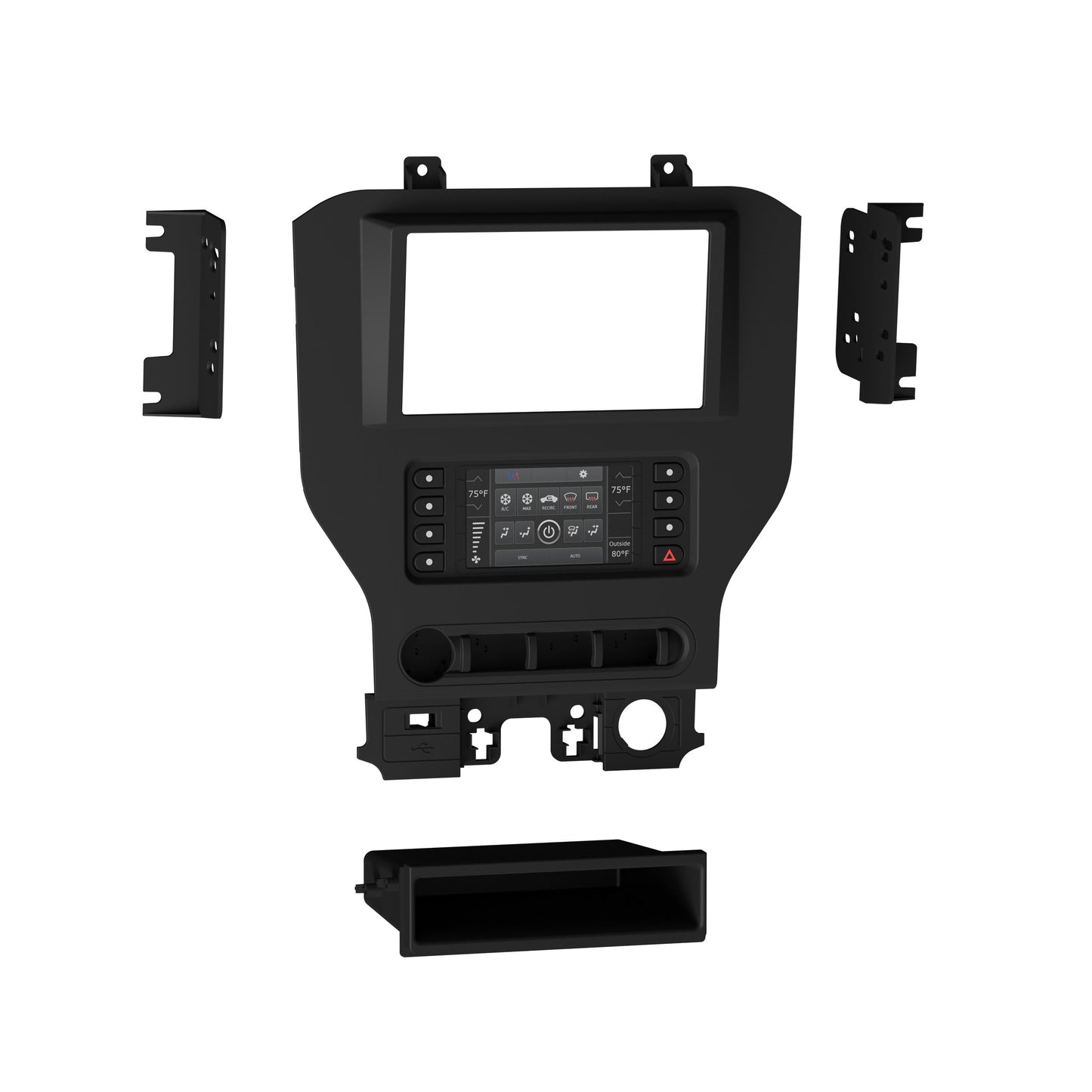 Metra 99-5838CH TurboTouch Dash Kit for Ford Mustang 4.2-Inch Screen Models