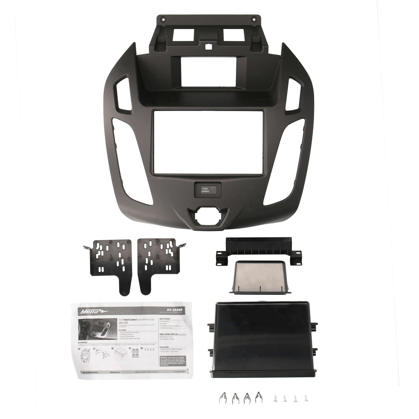 Metra 99-5856B Single/Double-DIN Dash Kit for Ford Transit Connect