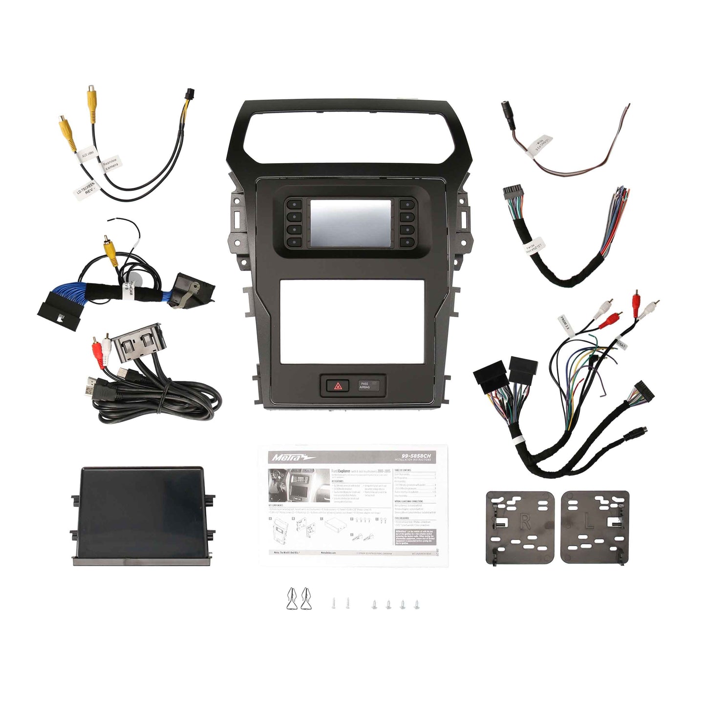 Metra 99-5858CH TurboTouch Dash Kit for Ford Explorer 2011-2019 with 8-Inch Touchscreen