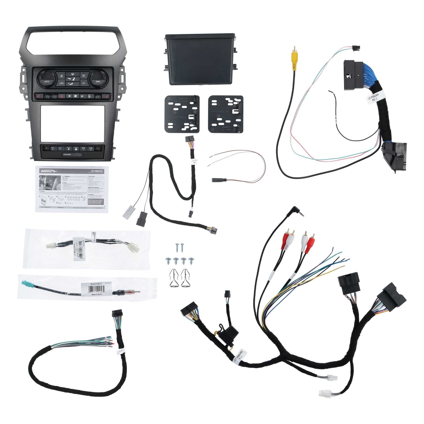 Metra 99-5862CH TurboTactile Dash Kit for Ford Explorer 2011-2019 Non-Sony 8-Inch Screen