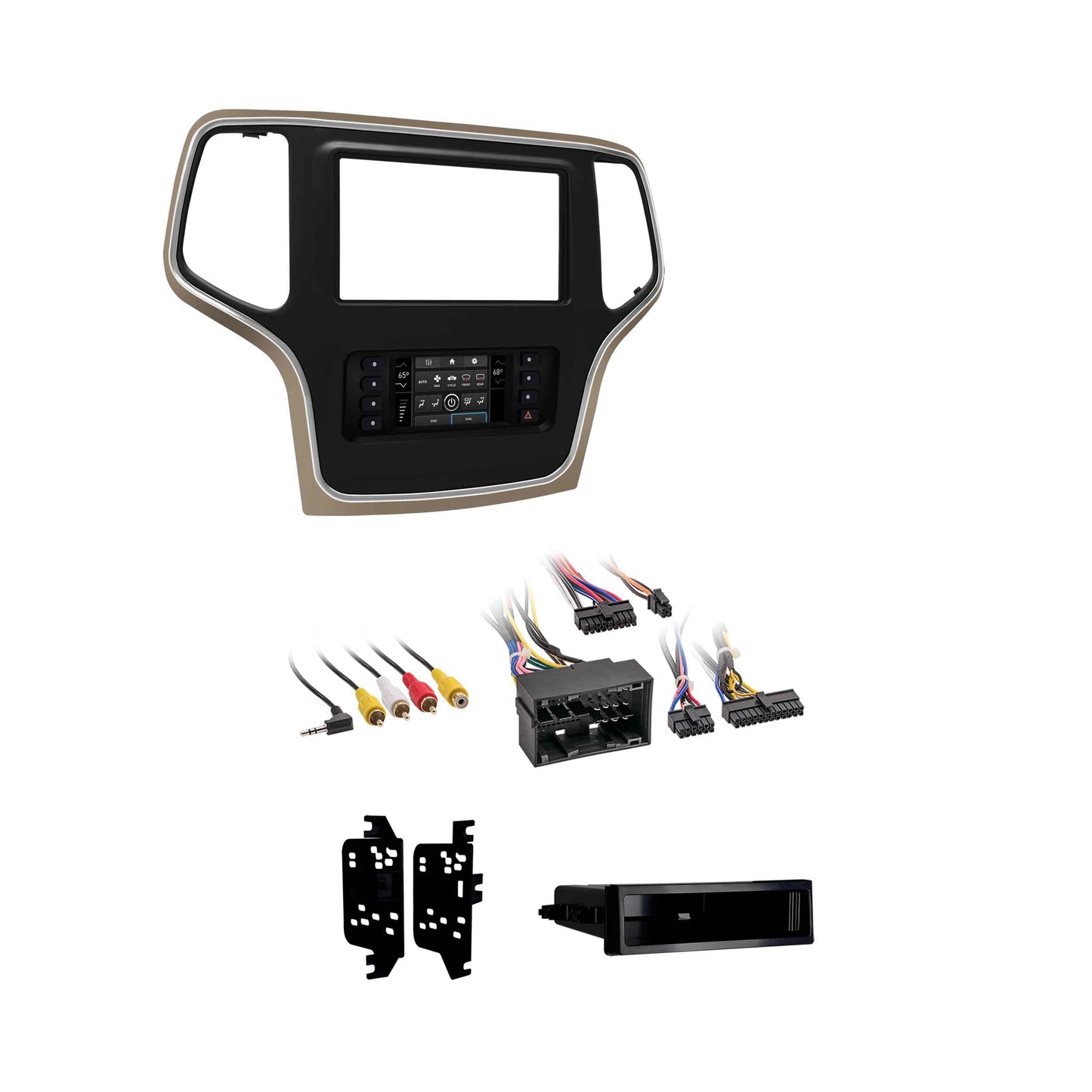Metra 99-6536BZ Single/Double-DIN TurboTouch Dash Kit for Jeep Grand Cherokee