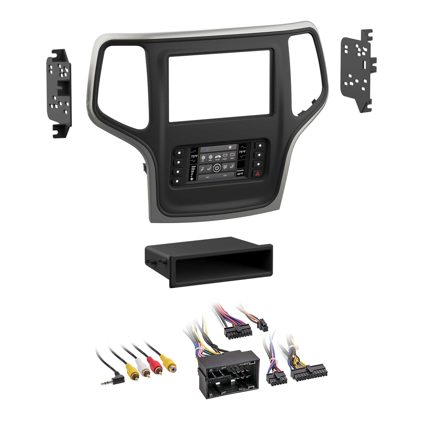 Metra 99-6536S Single/Double-DIN TurboTouch Dash Kit for Jeep Grand Cherokee