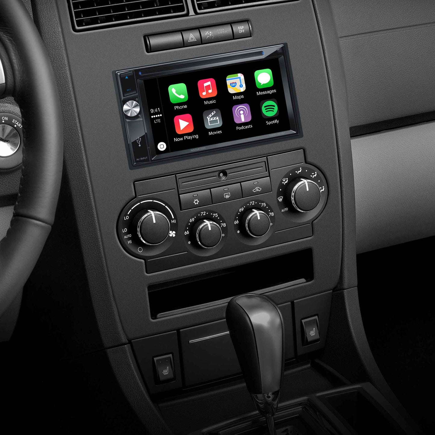 Metra 99-6548CF Single/Double-DIN Dash Kit for Dodge Charger/Magnum