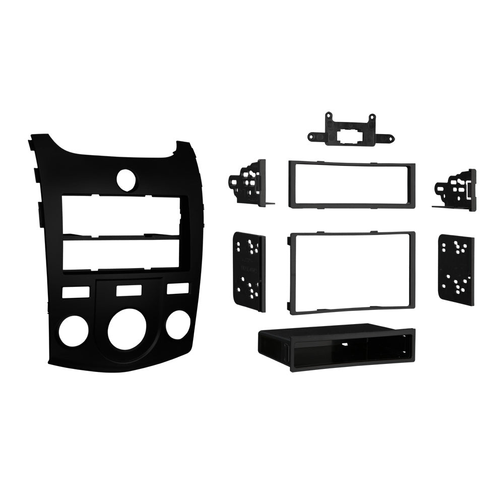 Metra 99-7338B Single or Double-DIN Dash Kit for Kia Forte Black