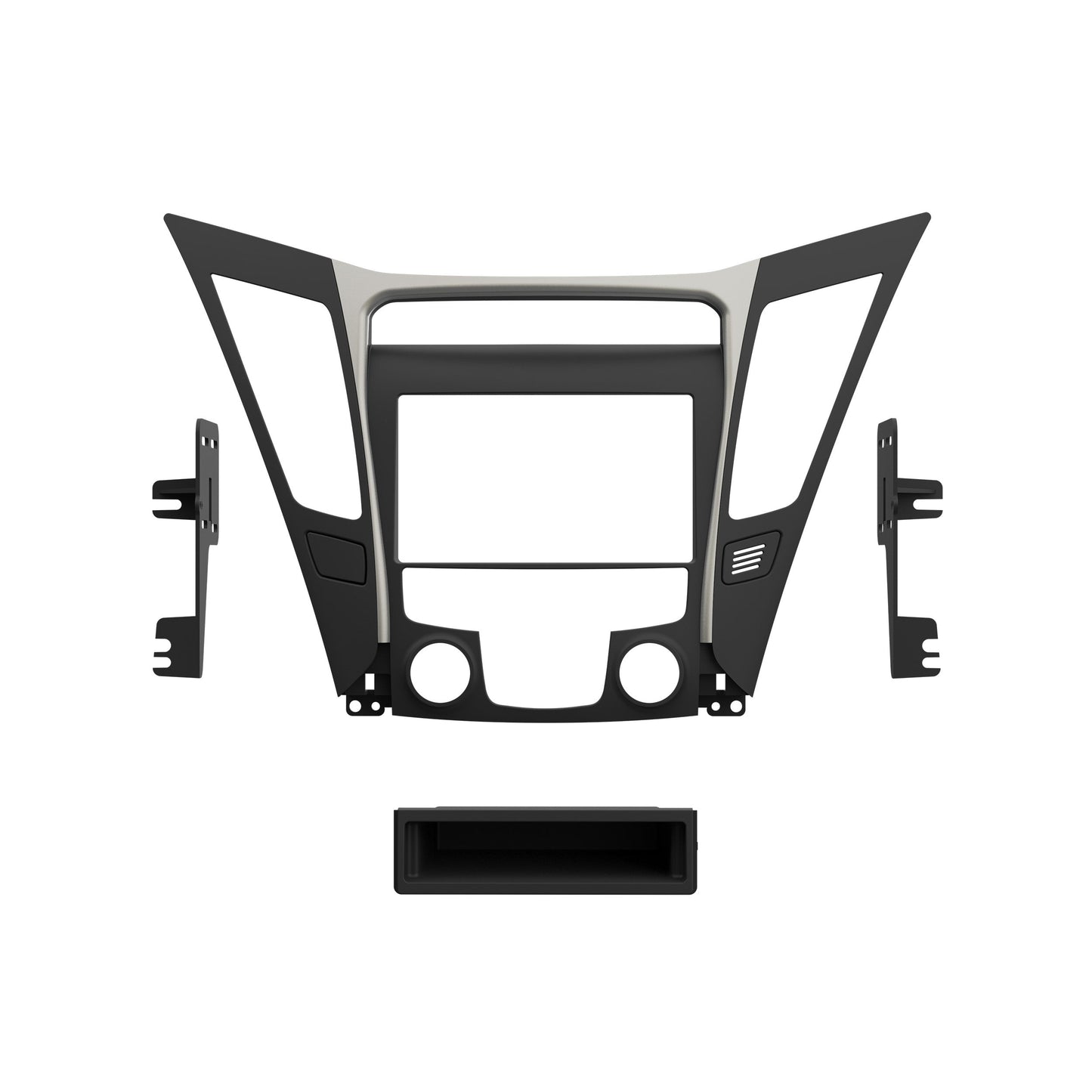 Metra 99-7342 Single/Double-DIN Dash Kit for 2011-2014 Hyundai Sonata Manual A/C