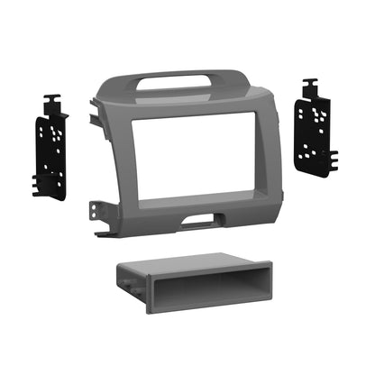 Metra 99-7344G Single-DIN Dash Kit for 2011-2016 Kia Sportage Gray