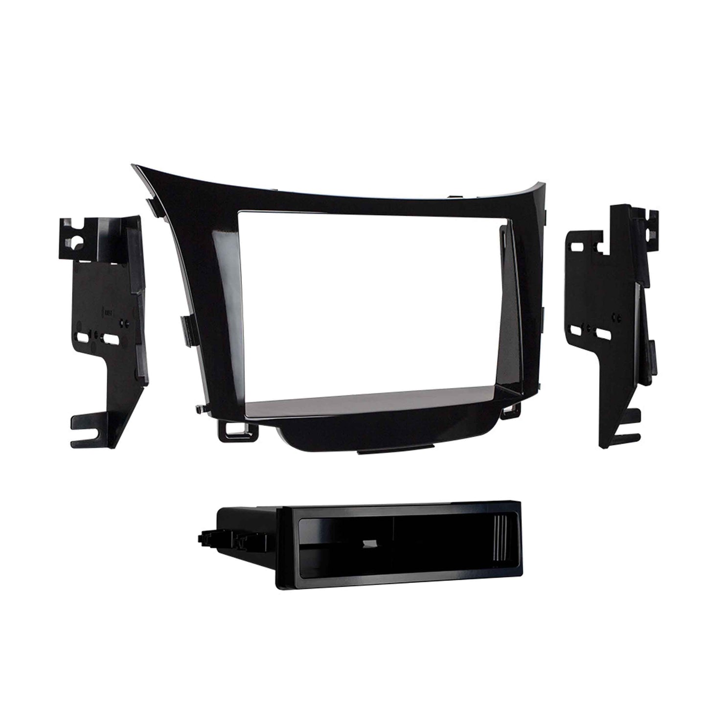 Metra 99-7357HG Single-DIN Dash Kit for Hyundai Elantra GT 2013-2017 Gloss Black Without Navigation