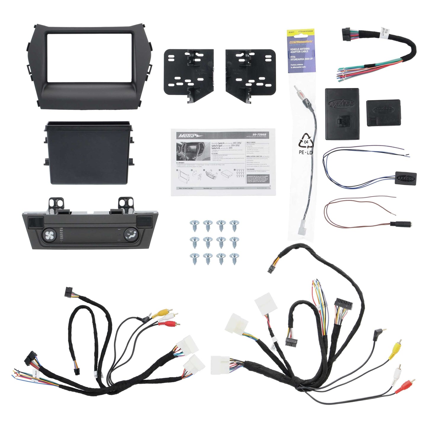 Metra 99-7386B Dash Kit for Hyundai Santa Fe with NAV
