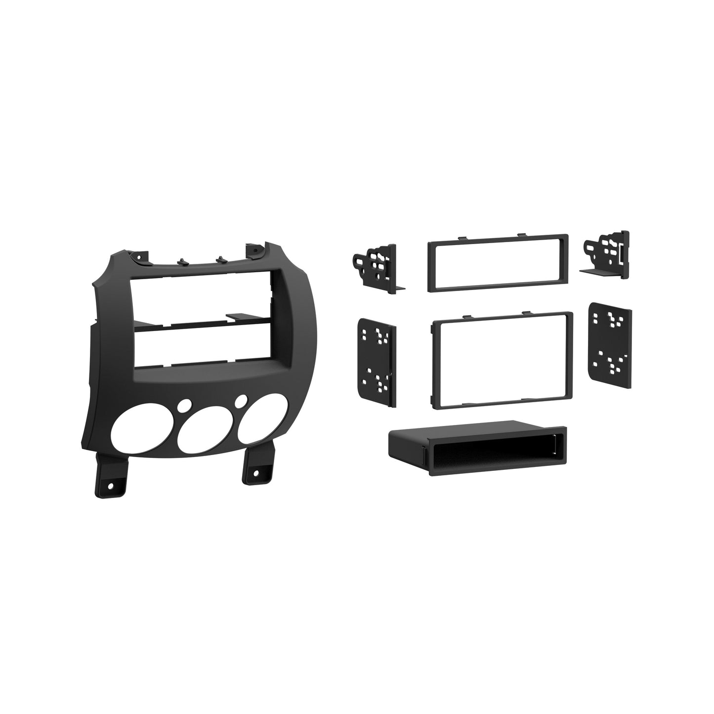 Metra 99-7518B Single/Double-DIN Dash Kit for 2011-2014 Mazda 2