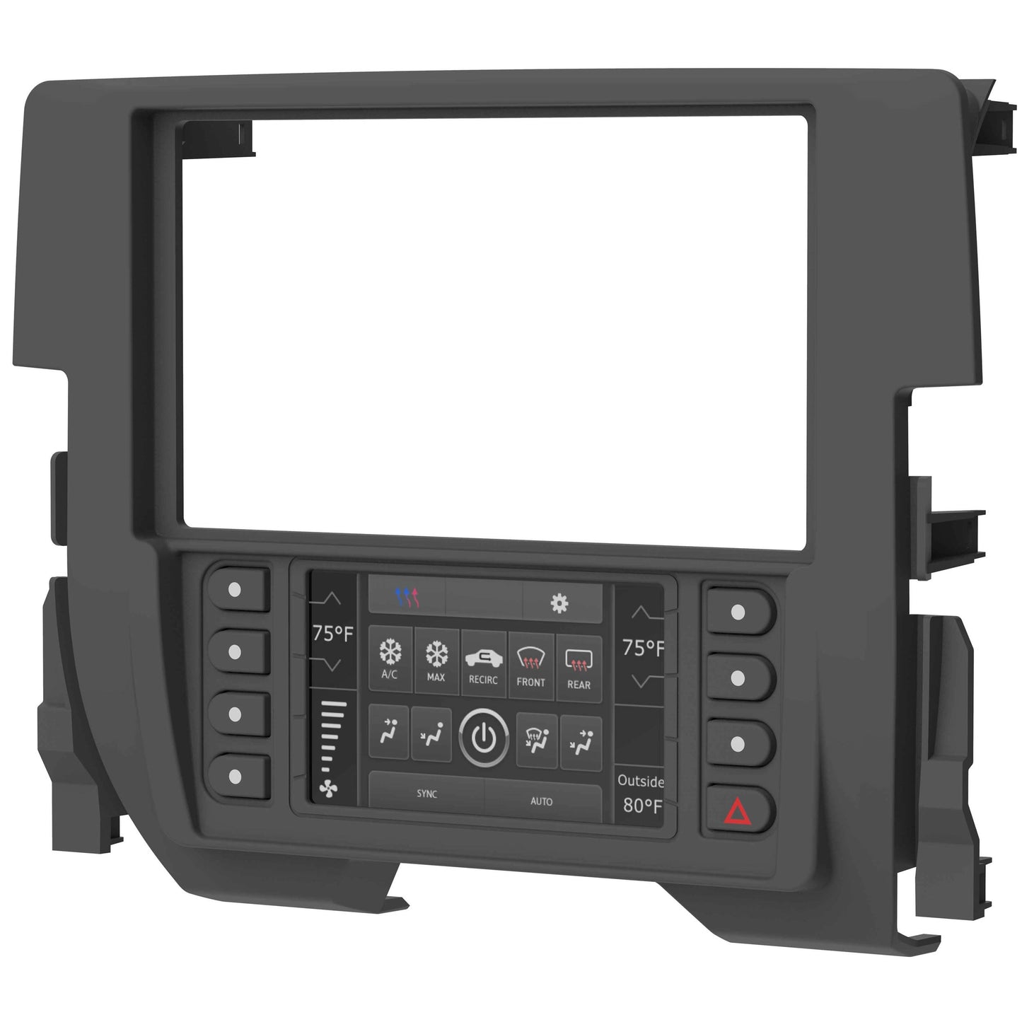 Metra 99-7821B TurboTouch Single/Double-DIN Dash Kit for Honda Civic 2016-2021 Excluding LX