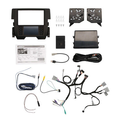 Metra 99-7821B TurboTouch Single/Double-DIN Dash Kit for Honda Civic 2016-2021 Excluding LX