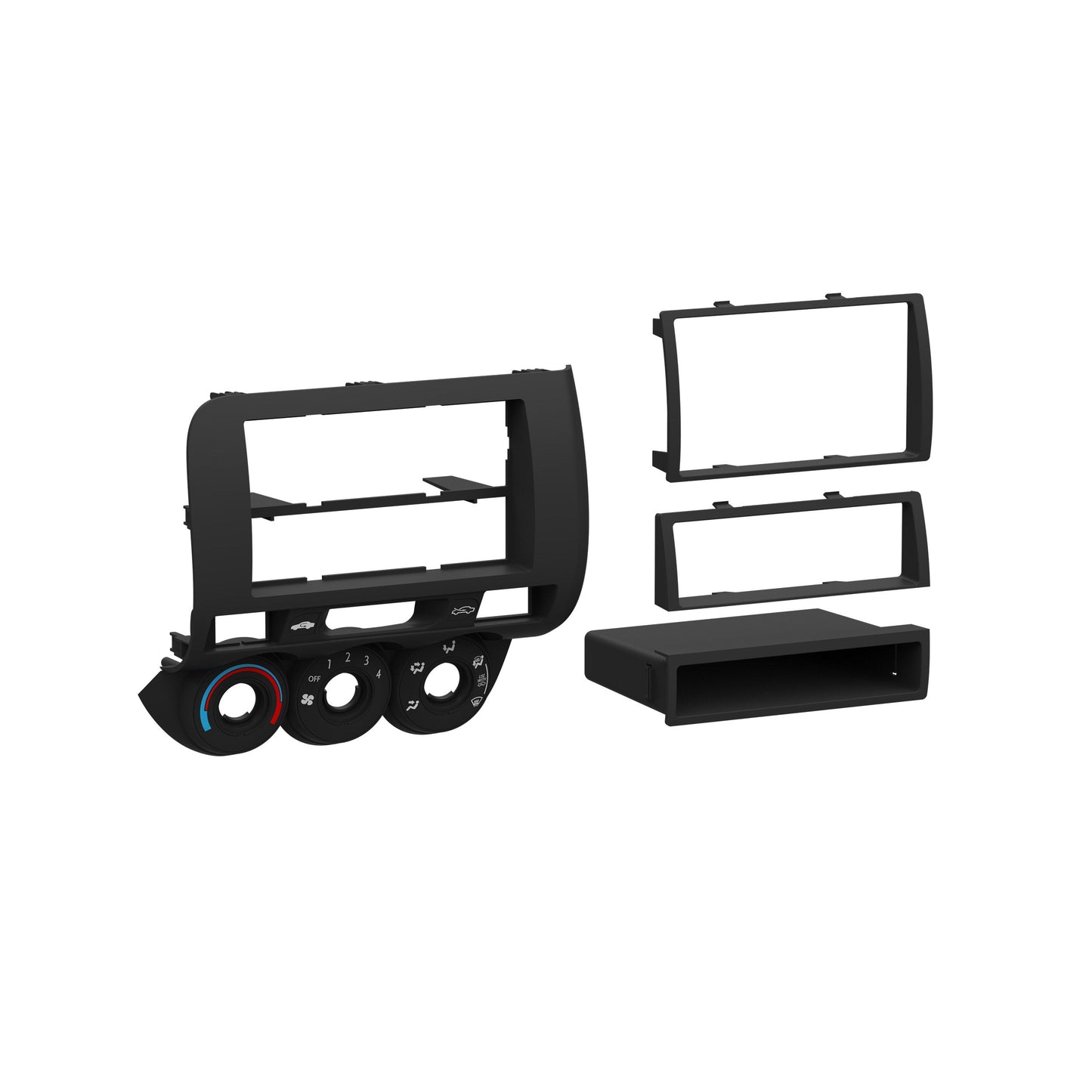 Metra 99-7872 Single/Double-DIN Dash Kit for Honda Fit 2007-2008