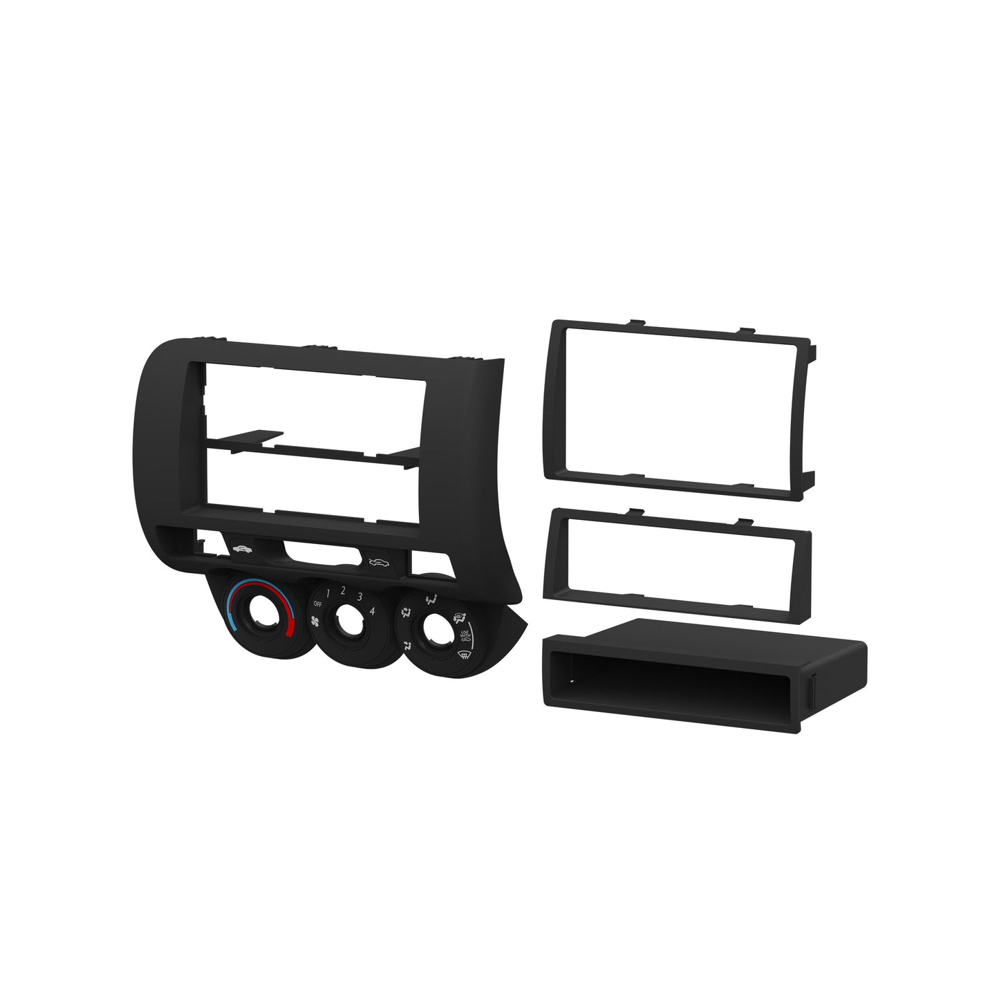 Metra 99-7872 Single/Double-DIN Dash Kit for Honda Fit 2007-2008
