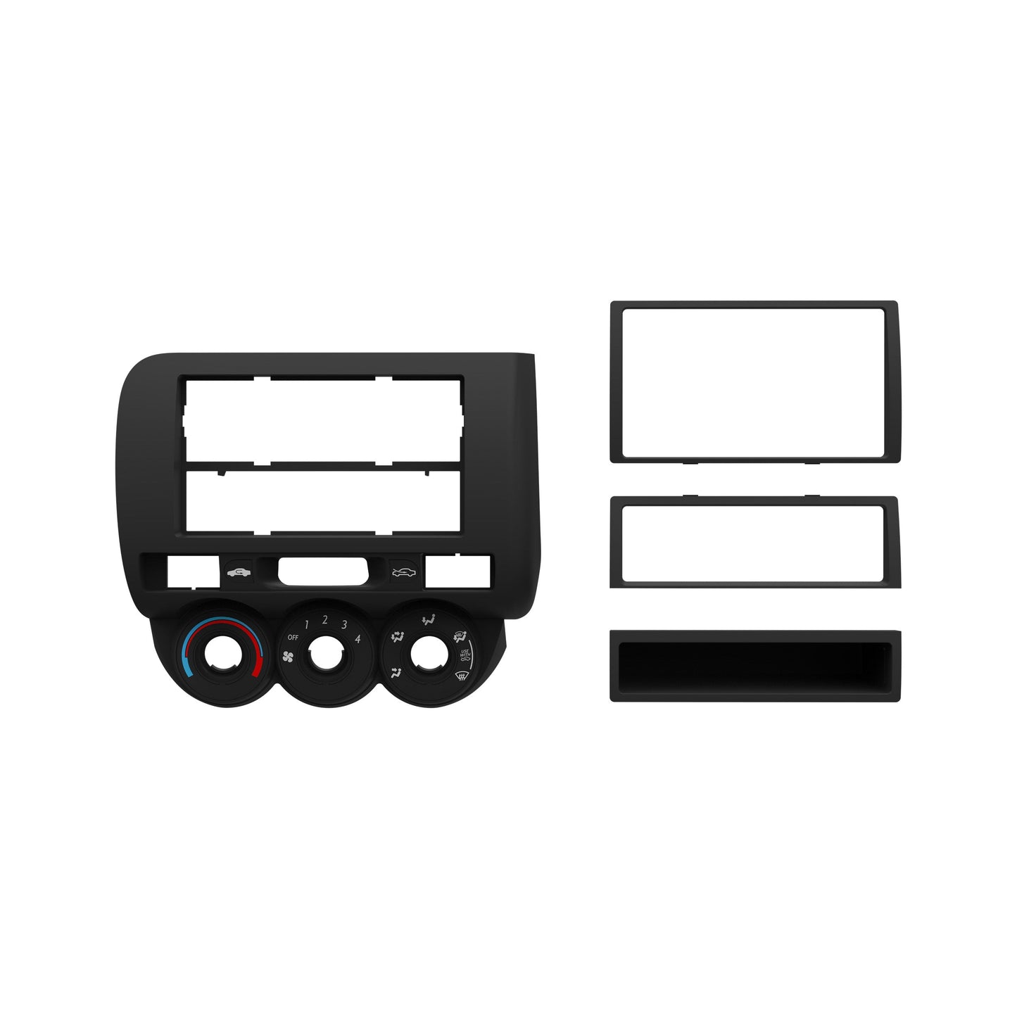 Metra 99-7872 Single/Double-DIN Dash Kit for Honda Fit 2007-2008