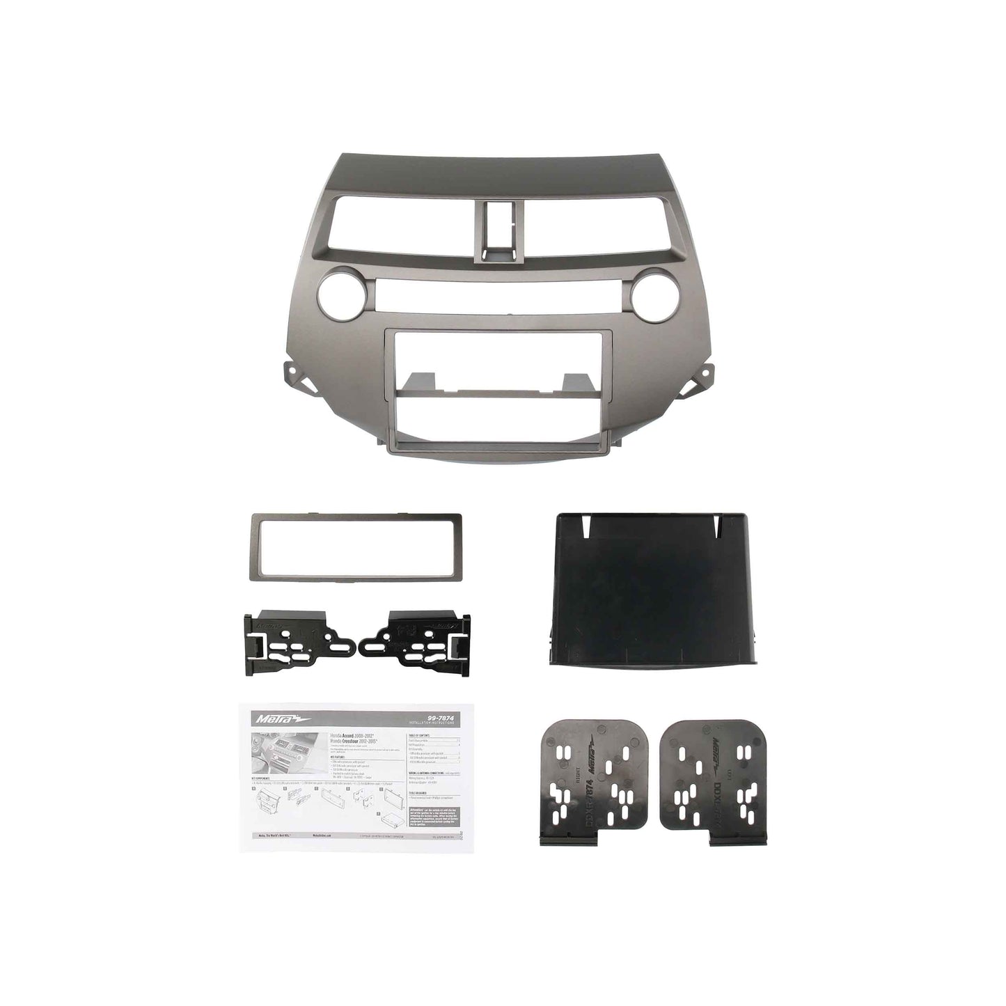 Metra 99-7874T Single/Double-DIN Dash Kit for Honda Accord/Crosstour Taupe