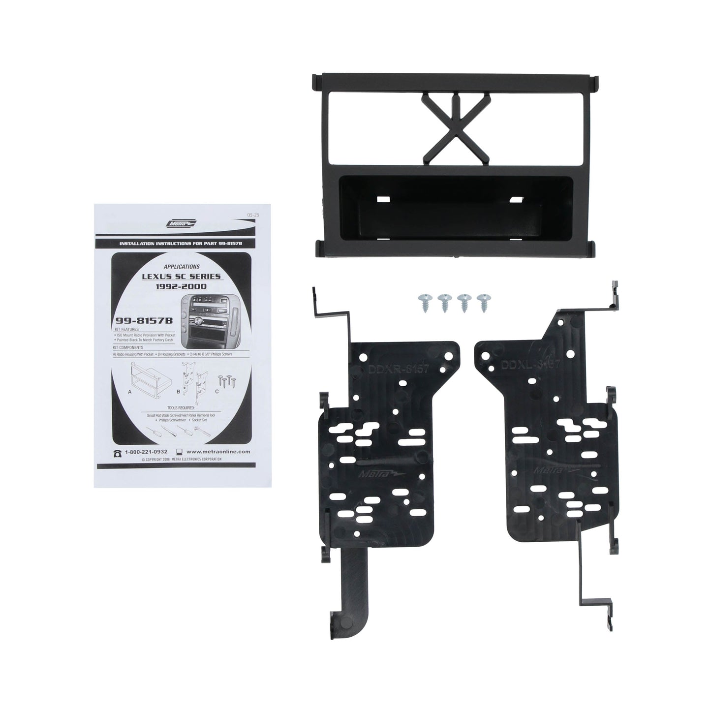Metra 99-8157B Single-DIN Dash Kit for Lexus SC300/SC400 1992-2000
