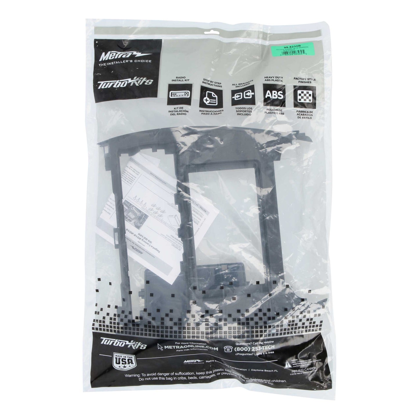 Metra 99-8232B Single/Double-DIN Dash Kit for Toyota Camry 2012-2014