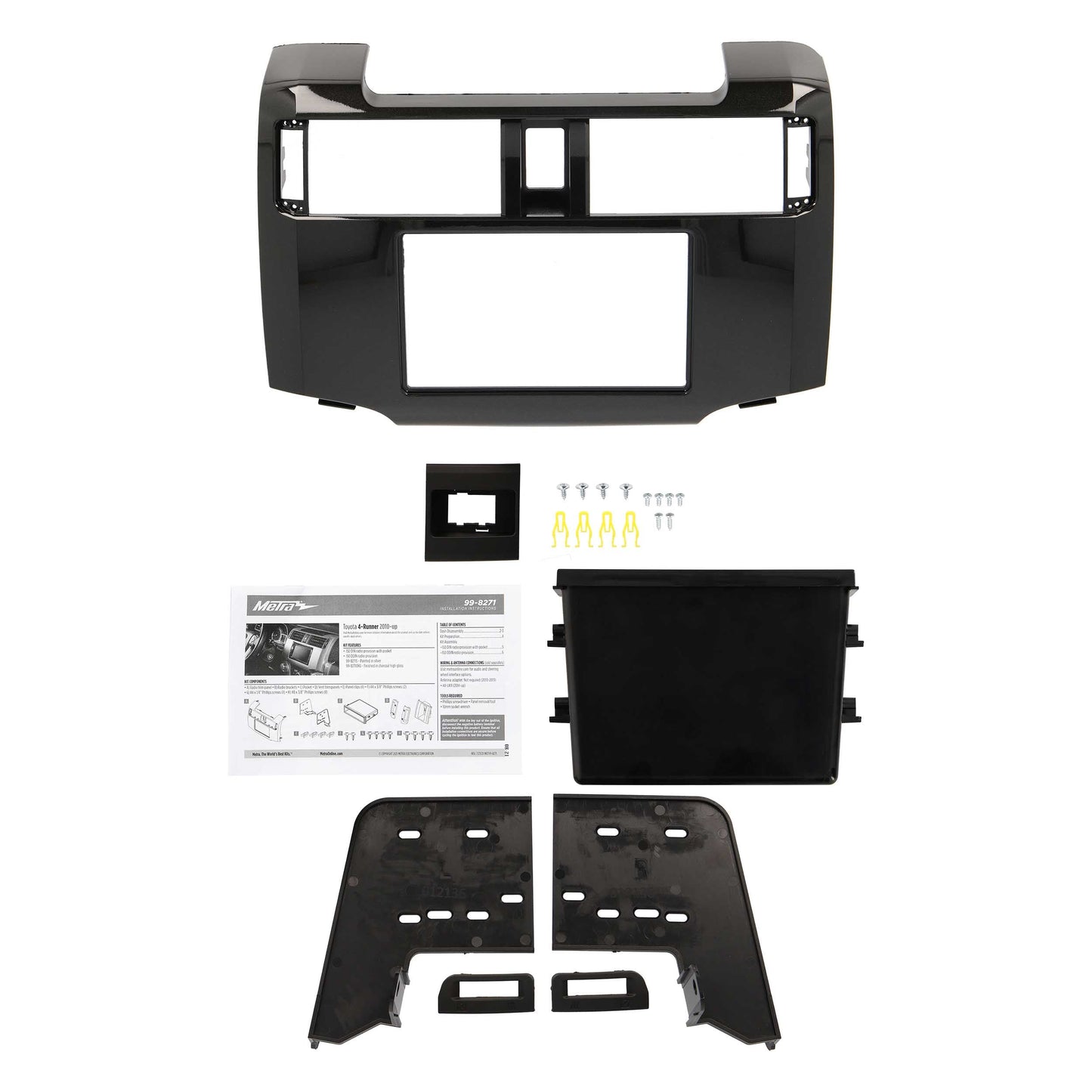 Metra 99-8271CHG Single/Double-DIN Dash Kit for Toyota 4Runner Charcoal