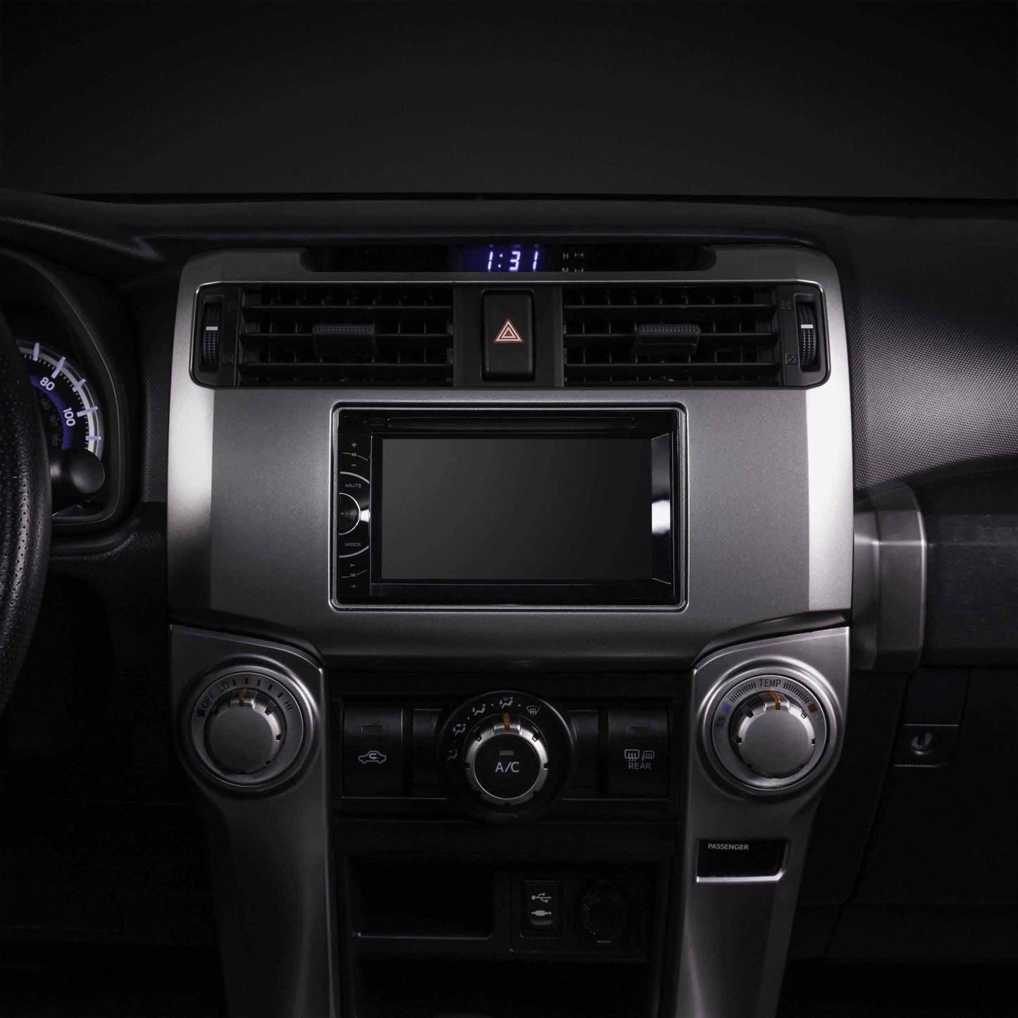 Metra 99-8271S Single/Double-DIN Dash Kit for Toyota 4Runner Silver