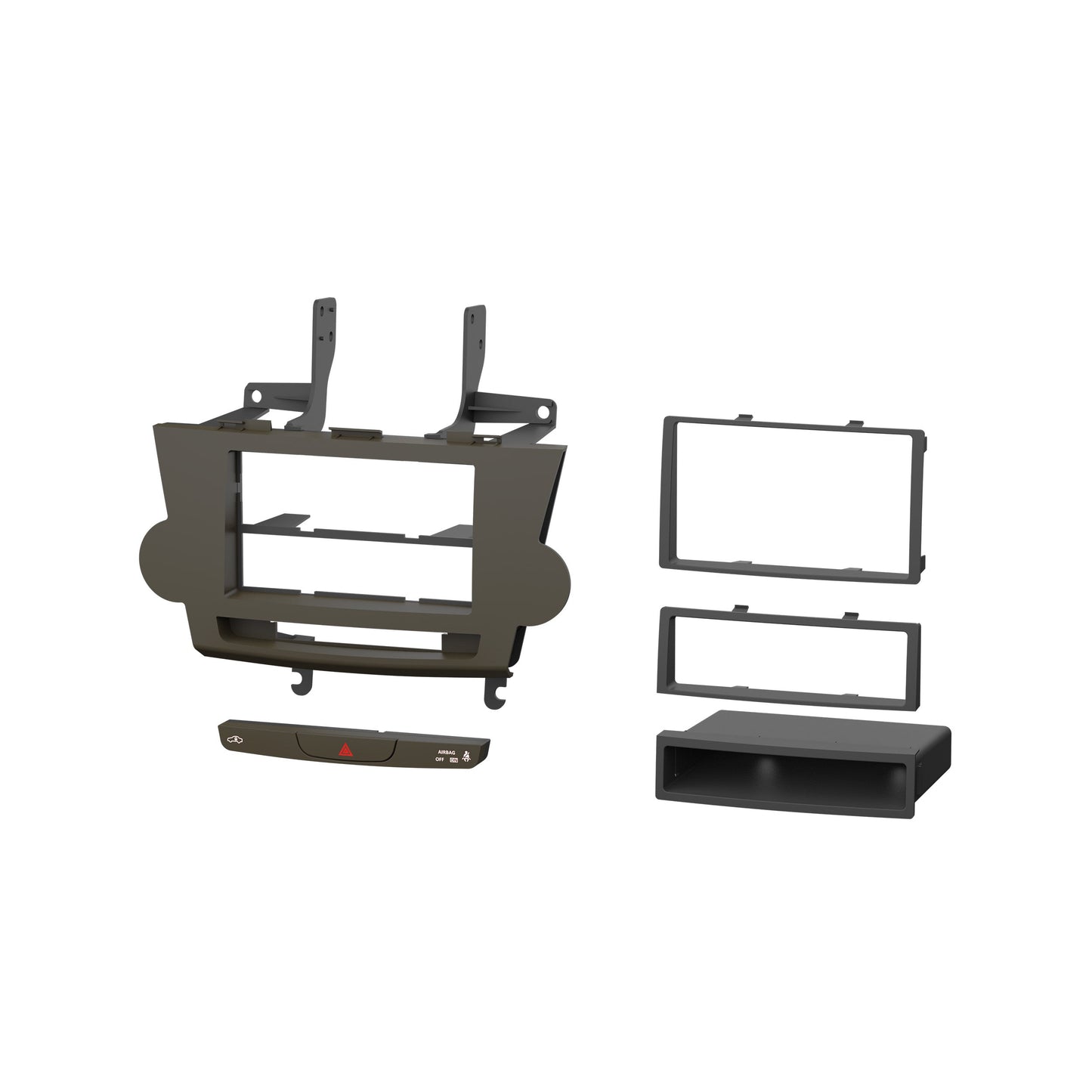 Metra 99-8274BR Double-DIN Dash Kit for Toyota Highlander with NAV Brown