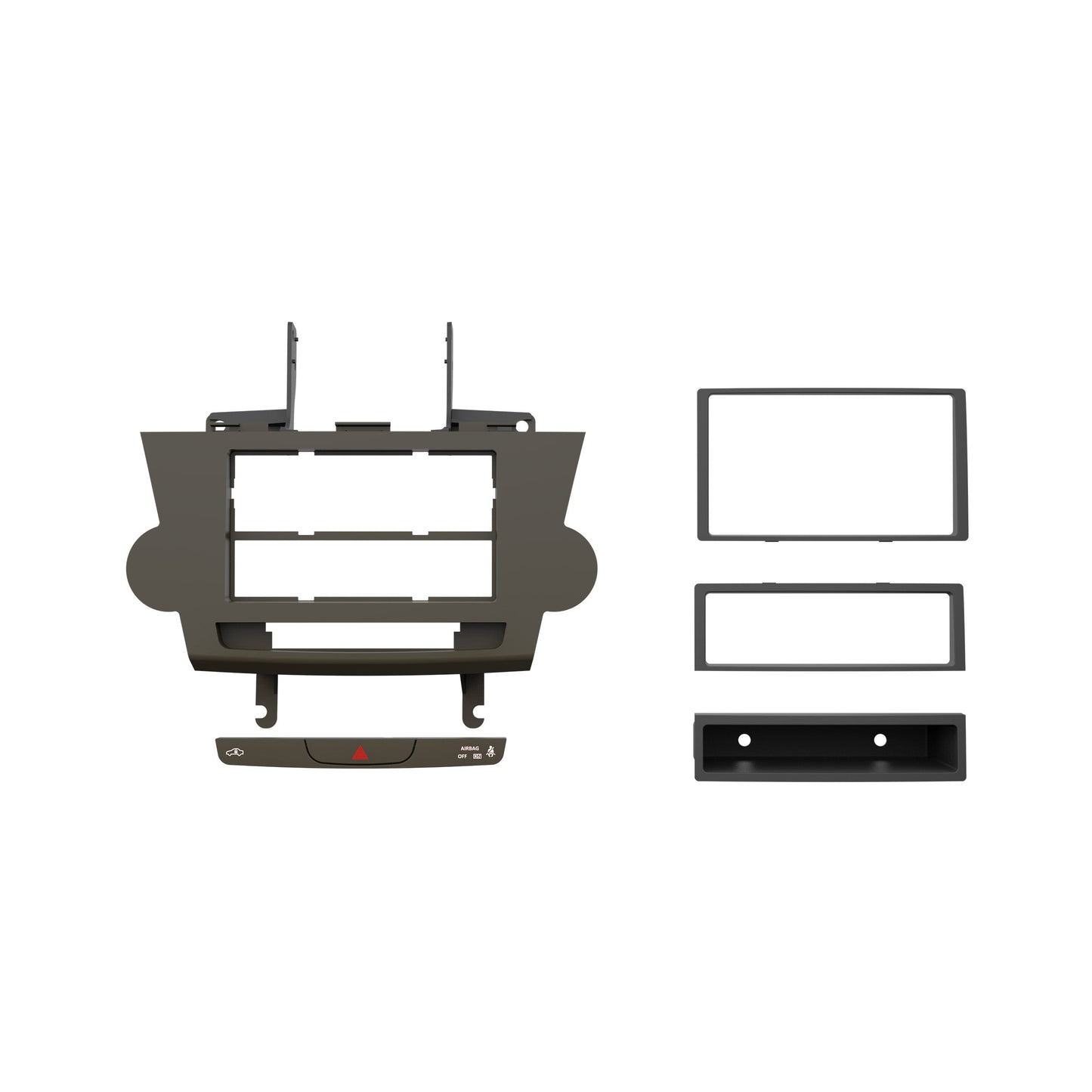 Metra 99-8274BR Double-DIN Dash Kit for Toyota Highlander with NAV Brown
