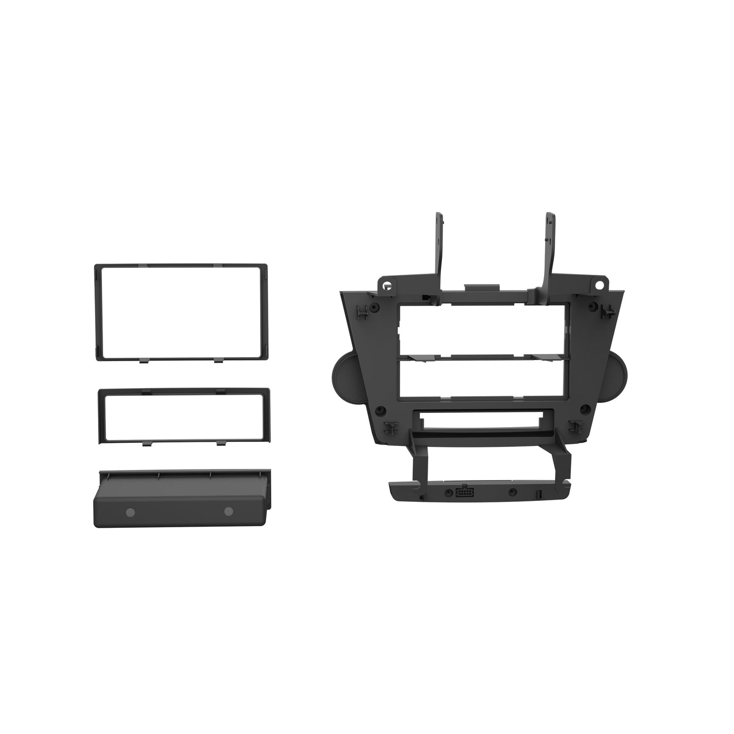 Metra 99-8274B Double-DIN Dash Kit for Toyota Highlander with NAV Black