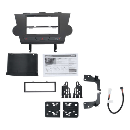 Metra 99-8274B Double-DIN Dash Kit for Toyota Highlander with NAV Black