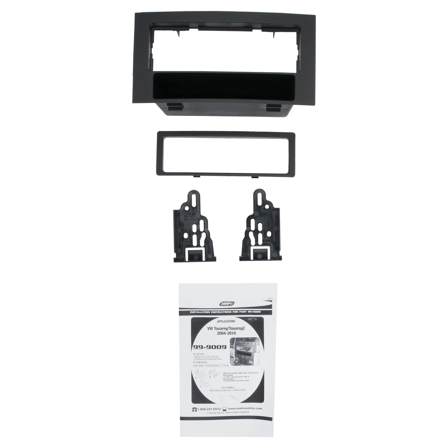 Metra 99-9009 Single-DIN Dash Kit for Volkswagen Touareg 2004-2010