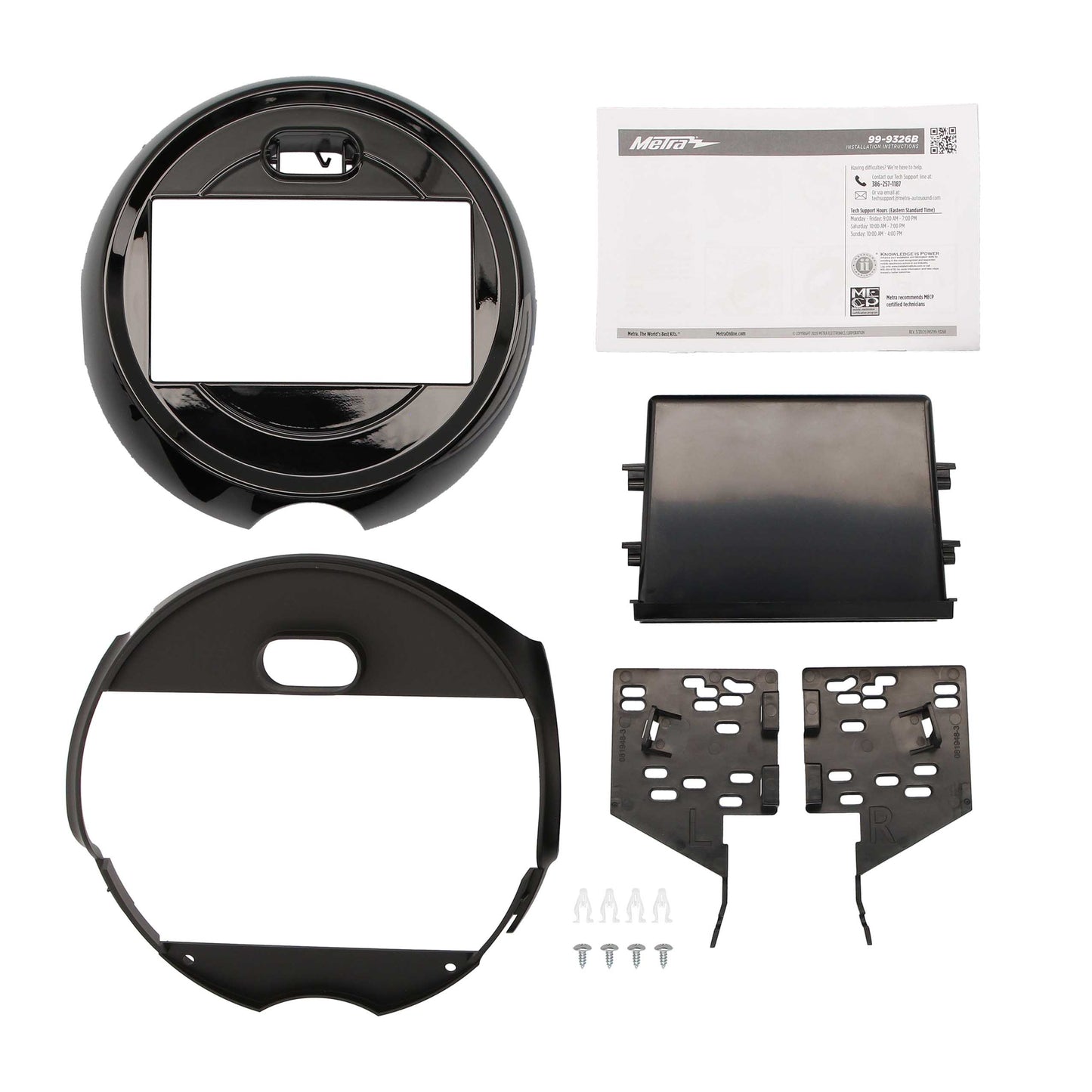 Metra 99-9326B Single-DIN/Double-DIN Dash Kit for Mini Cooper F55/F56