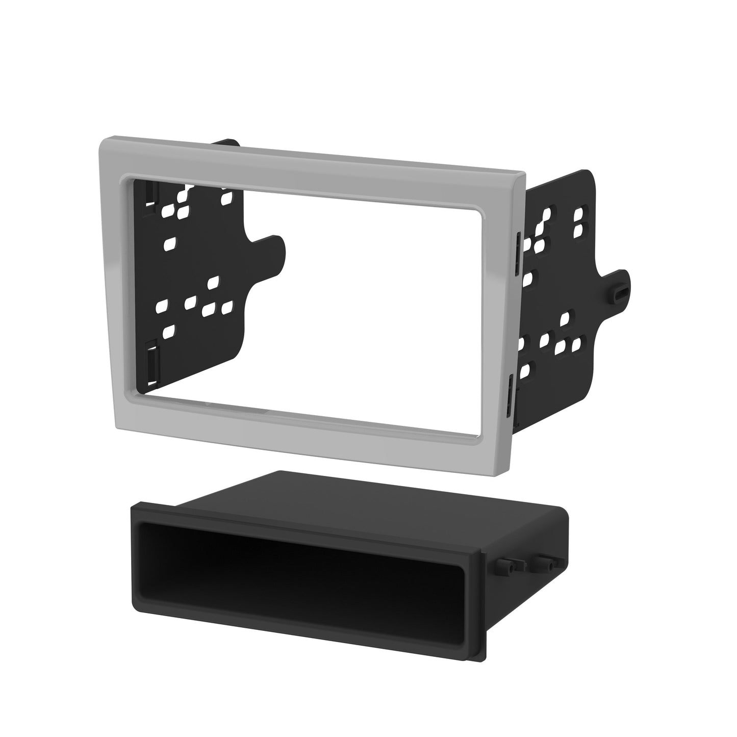 Metra 99-9606G Single/Double-DIN Dash Kit for 2005-2012 Porsche 997 - Gray