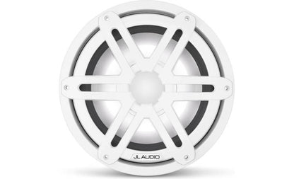 JL Audio M3-10IB-S-Gw-i-4 10-inch Marine RGB LED Subwoofer, White Sport Grilles 93531