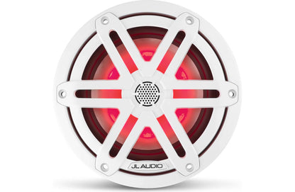 JL Audio M3-650X-S-Gw-i 6.5-inch RGB LED Marine Coaxial Speakers, White Sport Grilles 93515