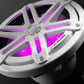 JL Audio M3-770X-S-Gw-i 7.7-inch Marine Coaxial Speakers, White Sport Grilles, RGB LEDs 93523