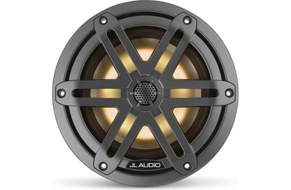 JL Audio M3-650X-S-Gm-i 6.5-inch RGB LED Marine Coaxial Speakers, Gray Sport Grilles 93513