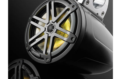 JL Audio M3-770ETXv3-Sb-S-Gm-i 7.7" RGB LED Tower Coaxial System, Gray Sport Grilles 93537