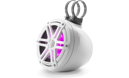 JL Audio M3-650VEX-Gw-S-Gw-i 6.5-inch RGB LED Tower Coaxial System, White Sport Grilles 93402