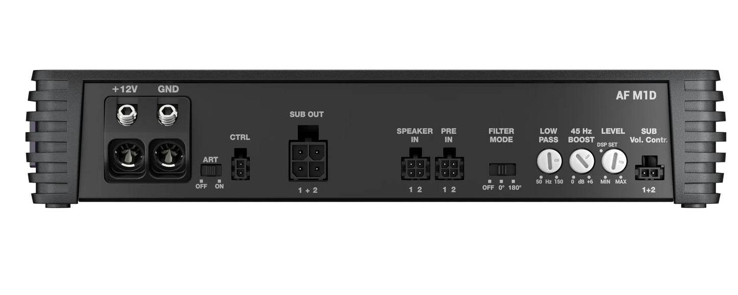 Audison Forza AF M1D Class-D Mono Amplifier, 600W x1 RMS @4Ω