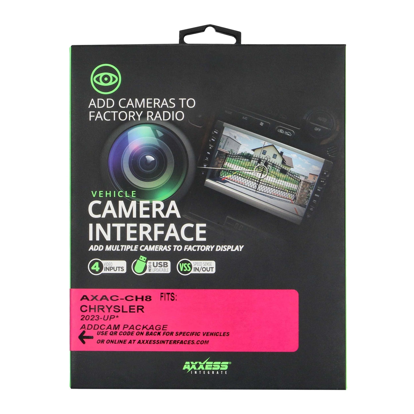 Axxess Add Cameras  to Factory Radio – AXAC-CH8