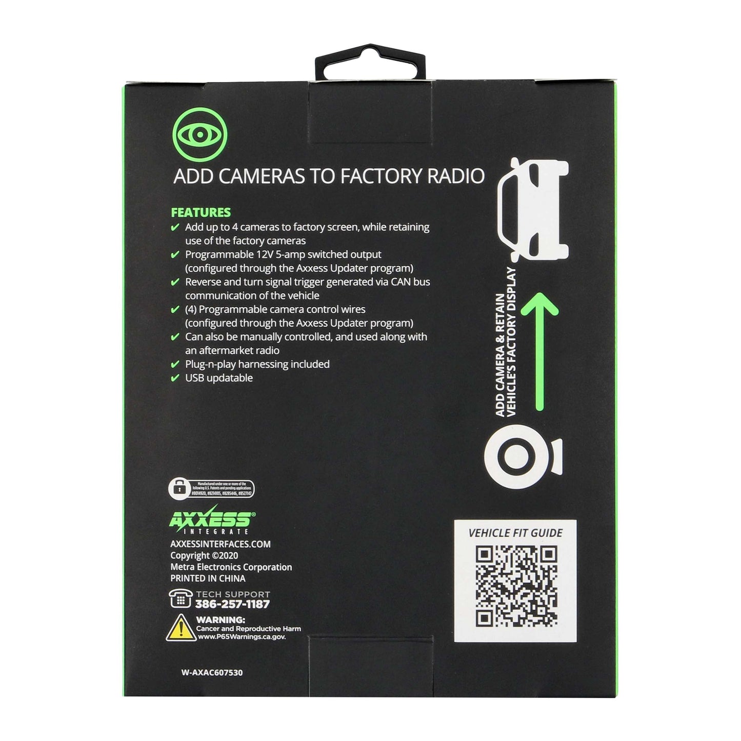 Axxess Add Cameras  to Factory Radio – AXAC-CH8