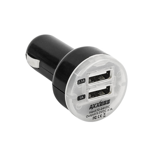AXCLA-2USB Axxess Dual USB Charge/Audio Adapter Universal