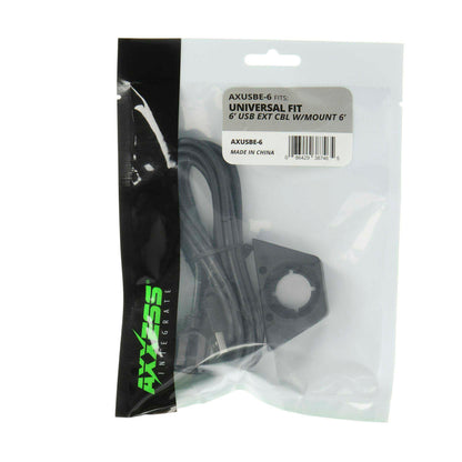 Axxess AXUSBE-6 6 ft USB Extension Jack with Under-Dash Mount