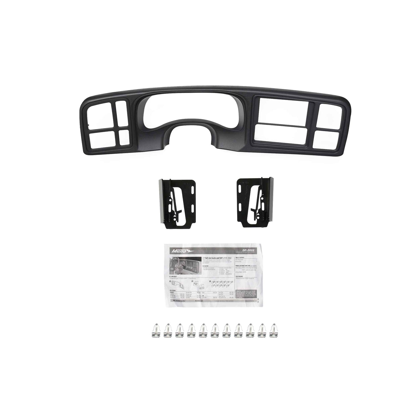 Metra DP-3002GY Double-DIN Dash Panel for 1999-2002 GM Full-Size Trucks/SUVs - Gray