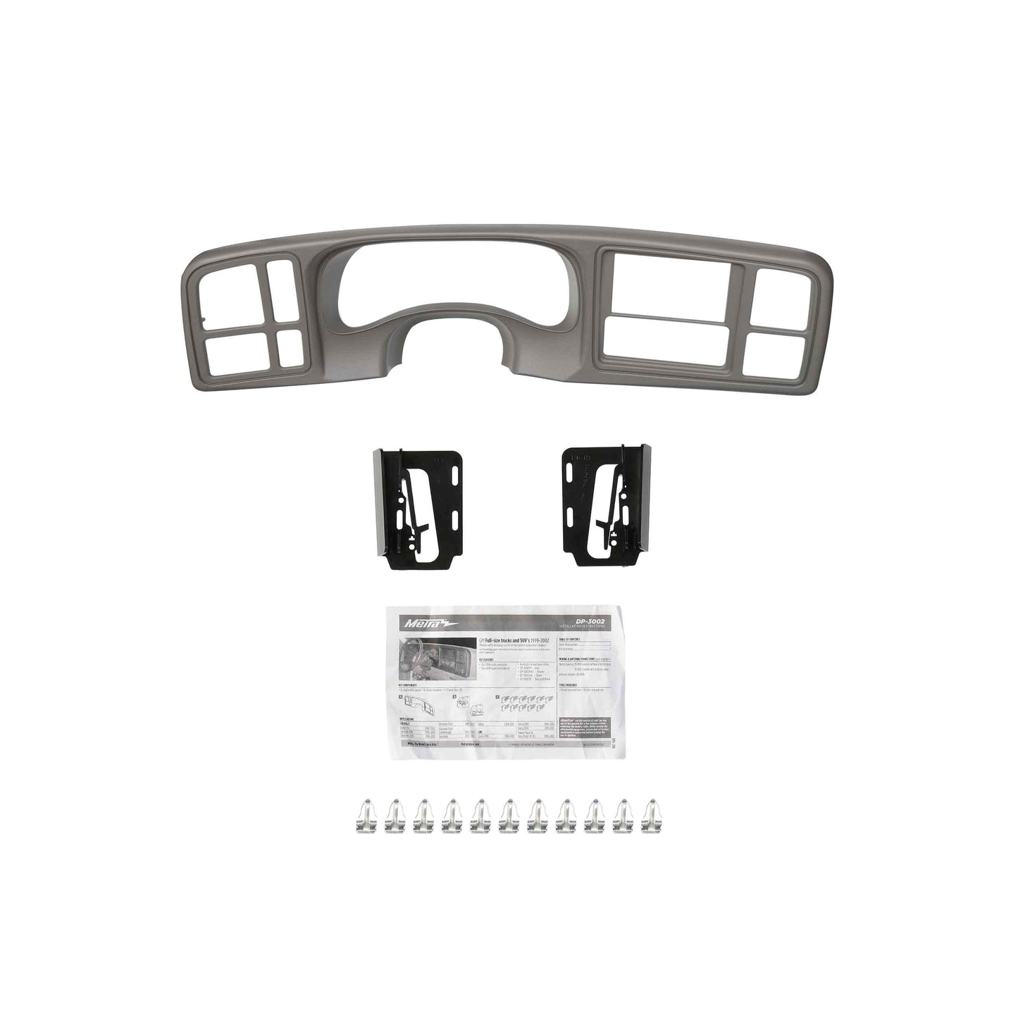 Metra DP-3002SHL Double-DIN Dash Panel for 1999-2002 GM Full-Size Trucks/SUVs - Shale