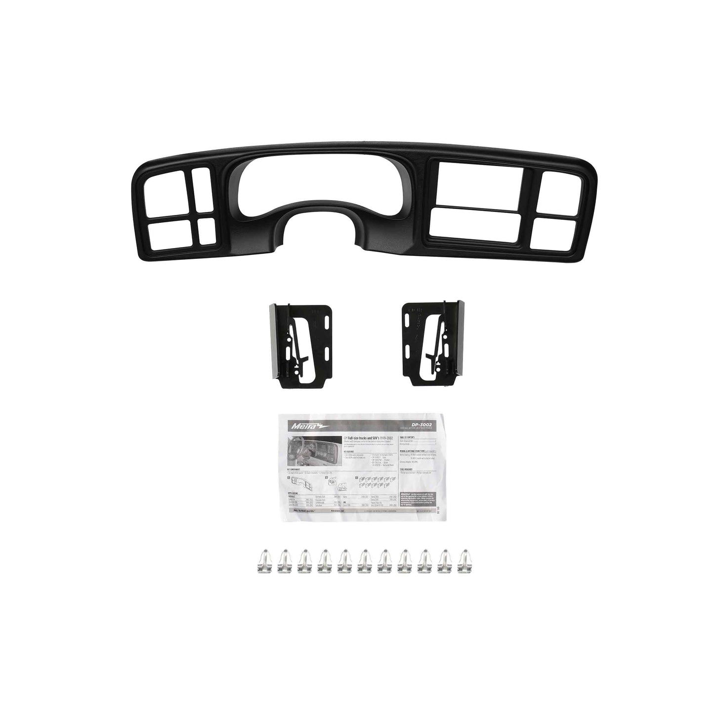 Metra DP-3002TB Double-DIN Dash Panel for 1999-2002 GM Full-Size Trucks/SUVs - Textured black