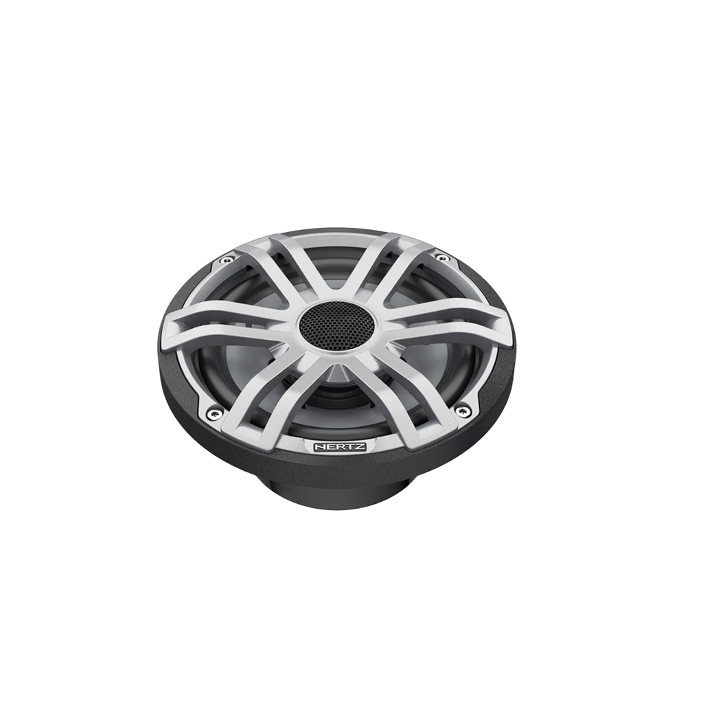 Hertz HEX 6.5 S-LD-G 6.5" RGB Marine Coaxial Speakers, 50W RMS, 4Ω, Gray, Pair - product image 3