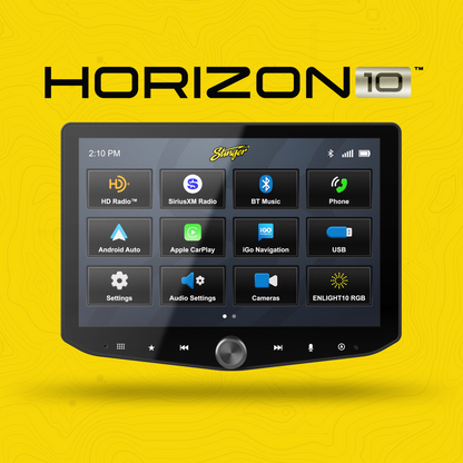 Stinger IX210 HORIZON10 10.1-Inch Floating Multimedia Receiver - view 7