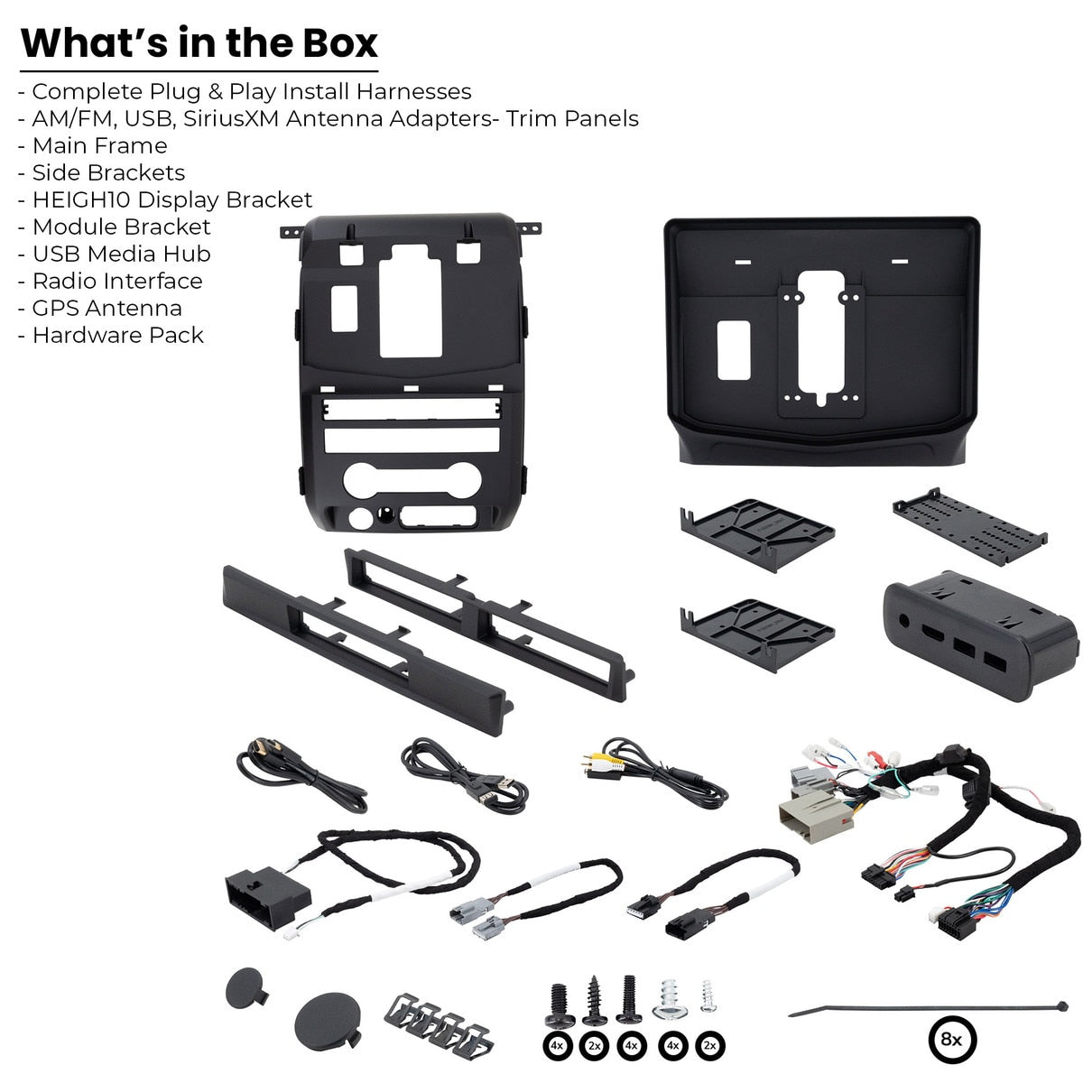 Stinger SR-F15009H HEIGH10 Radio Integration Kit for 2009-2014 Ford F-150 - view 3